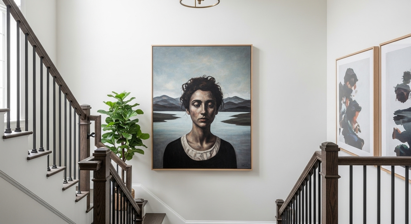 Hang an Oversized Statement Art Piece
