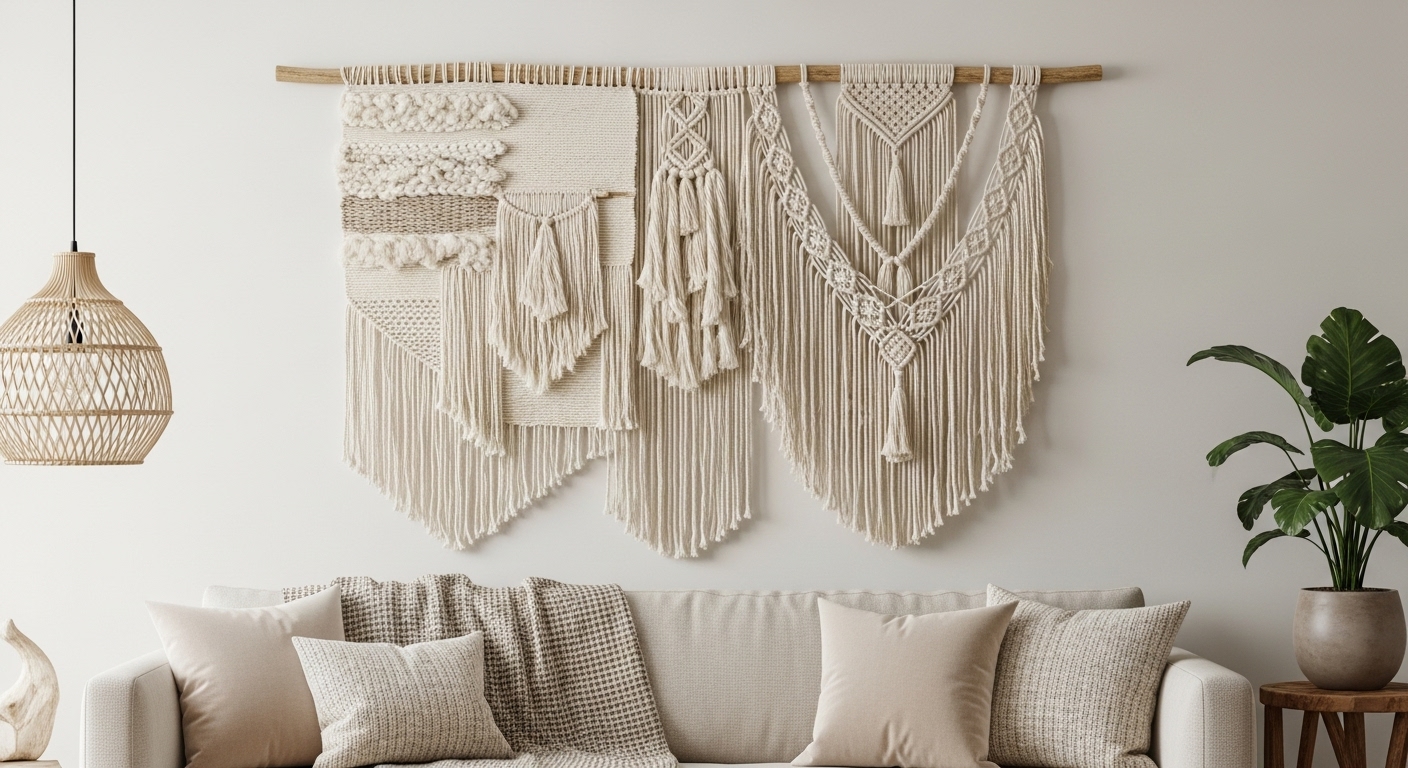 Organic Wall Hangings: Woven, Macramé & Textiles