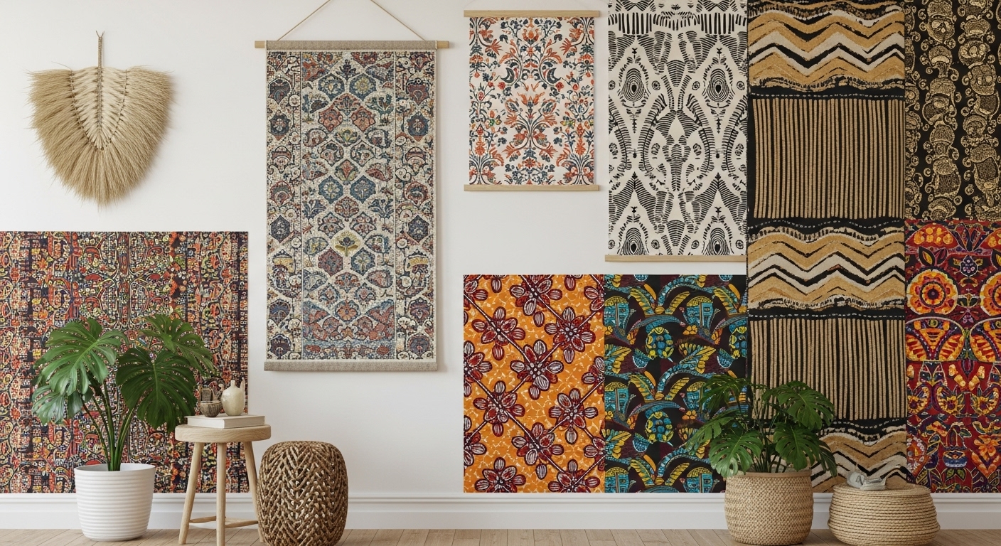 Global-Inspired Decor (Moroccan, Japandi, African Prints)