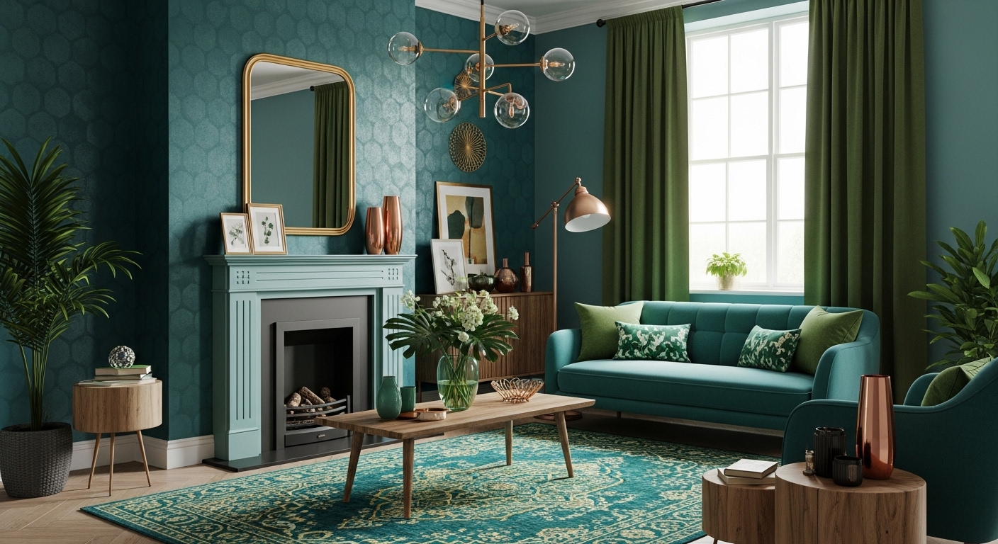 Teal and Green: Rich and Layered