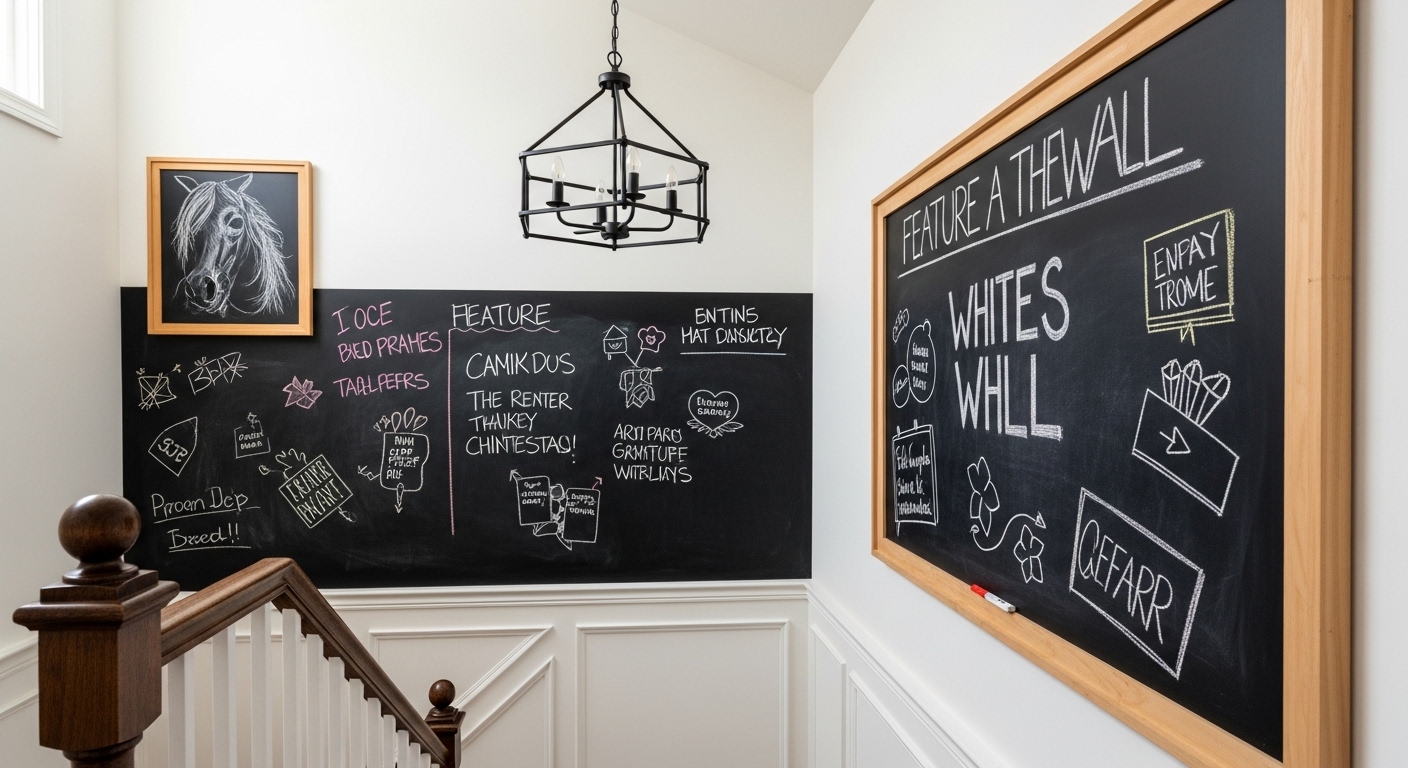 Feature a Chalkboard or Whiteboard Wall