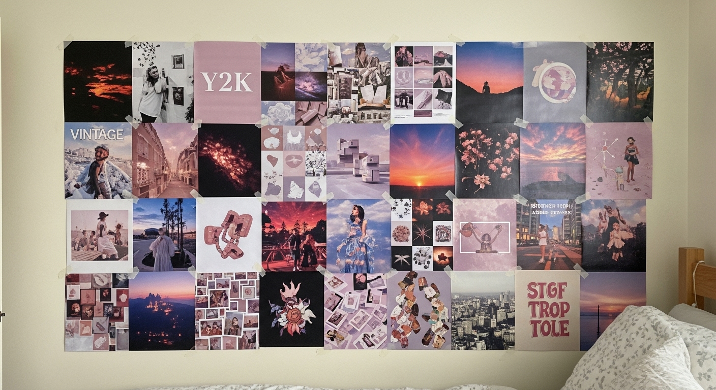 Poster Collage Walls (The Gen Z Favorite)
