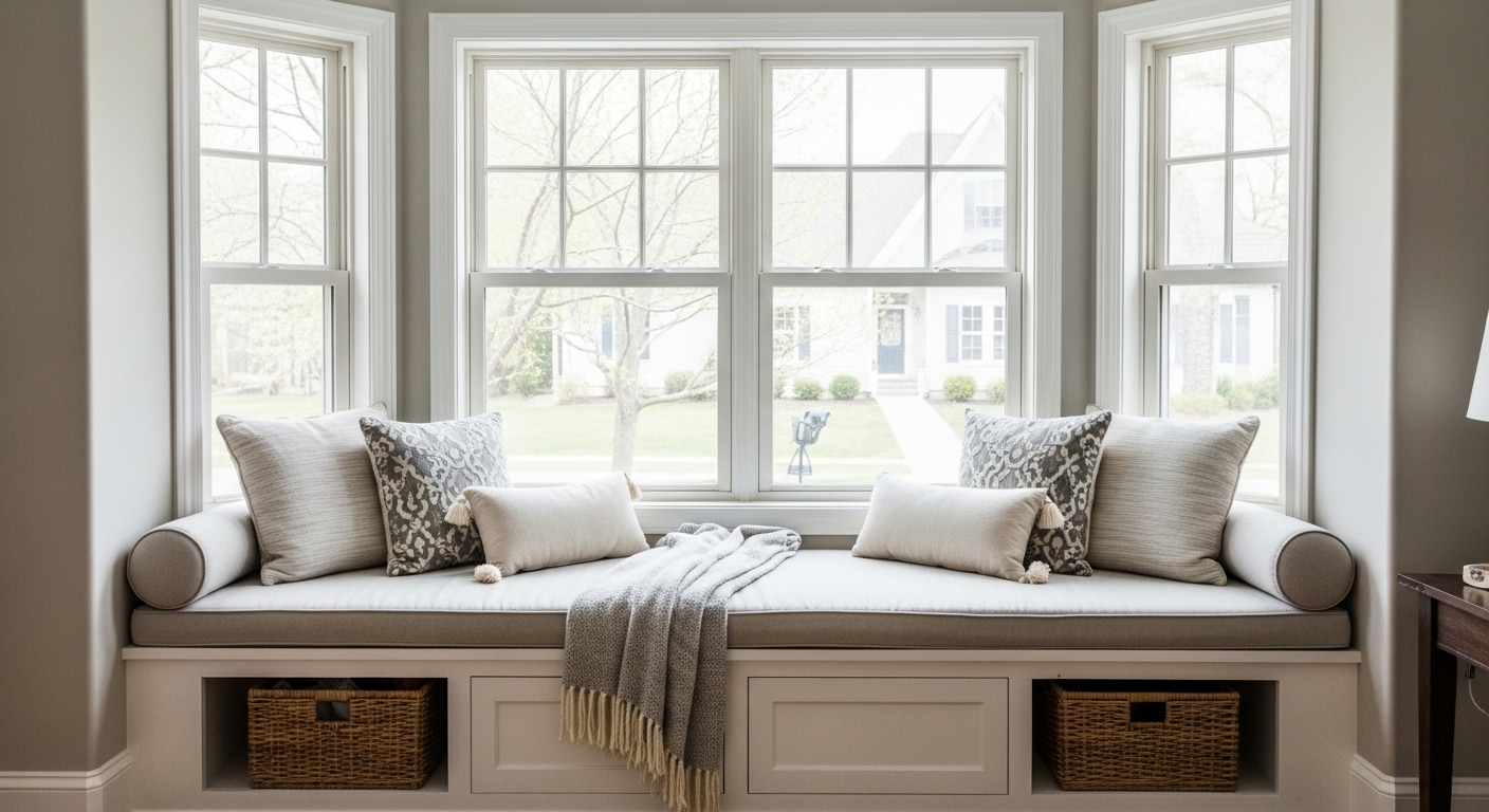 Create a Built-In Window Seat for Lounging