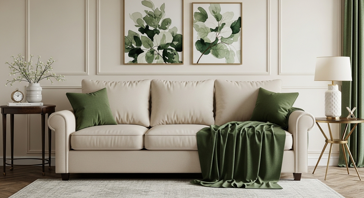 Cream and Green: Soft and Sophisticated