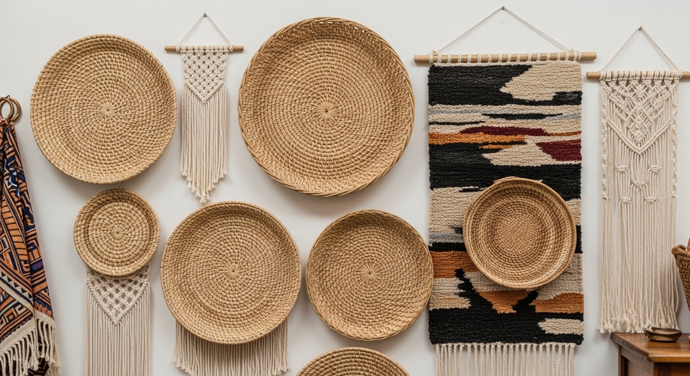 Display Woven Baskets or Textiles