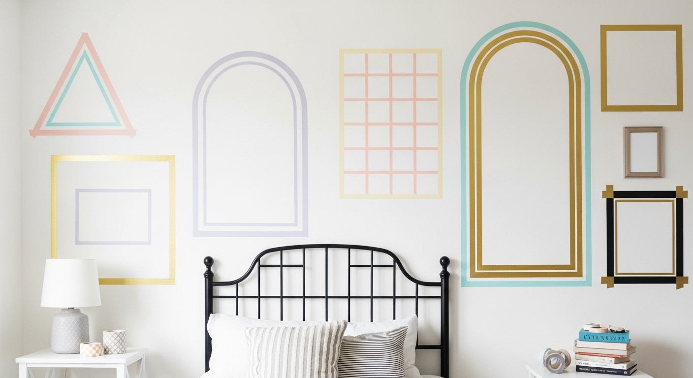 Washi Tape Wall Designs