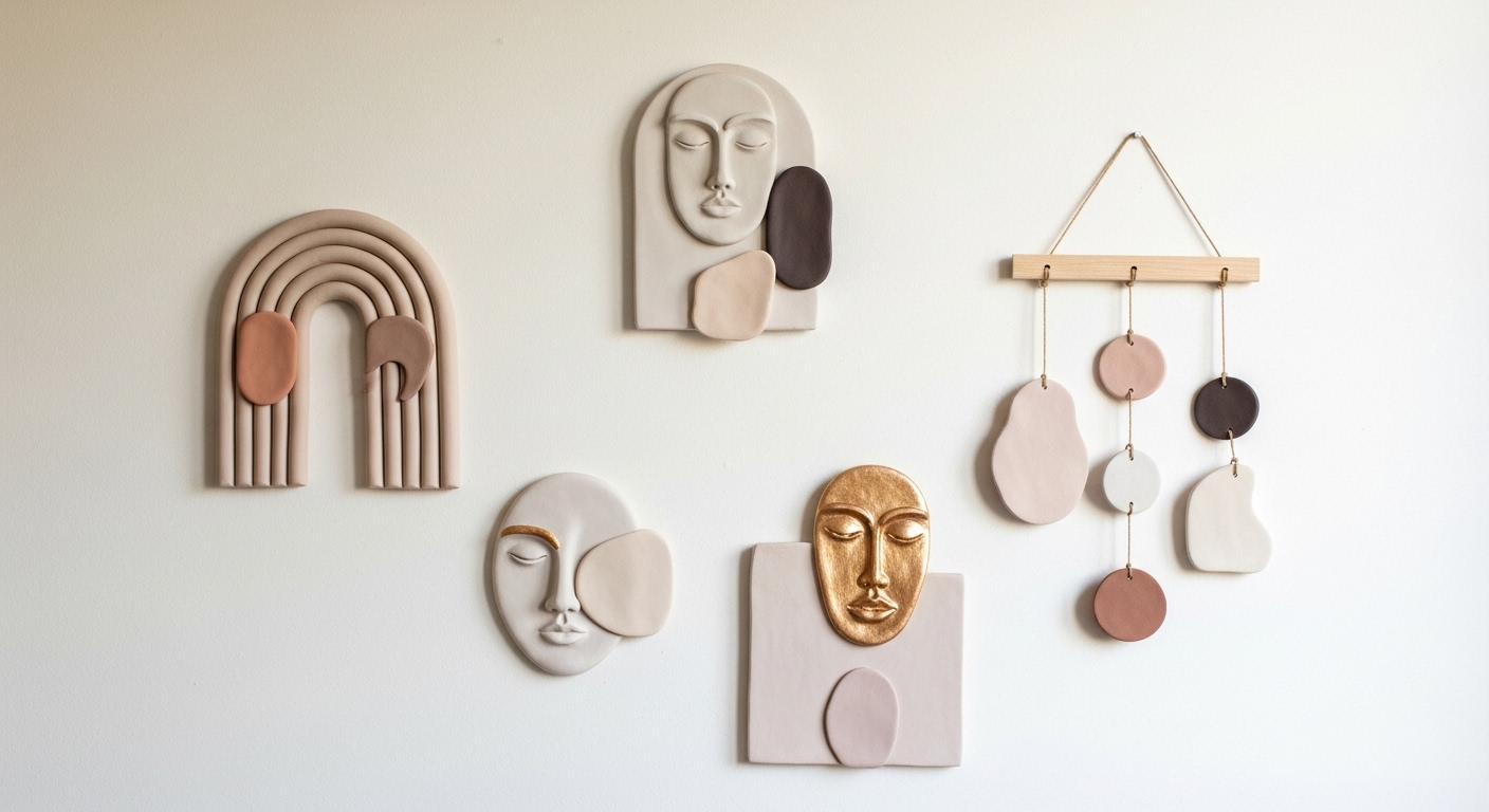 Clay or Air-Dry Wall Sculptures