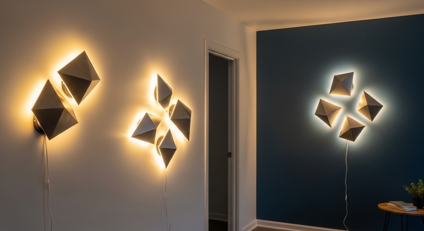 Sculptural Light Fixtures as Wall Art