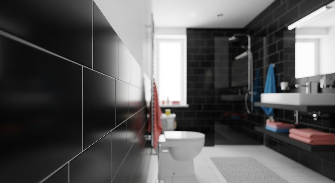 Matte Black Tiles