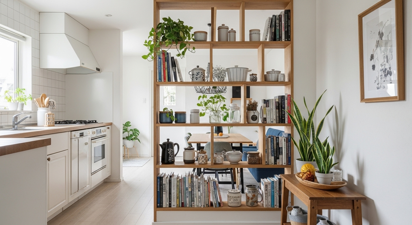 Bookshelf Room Dividers