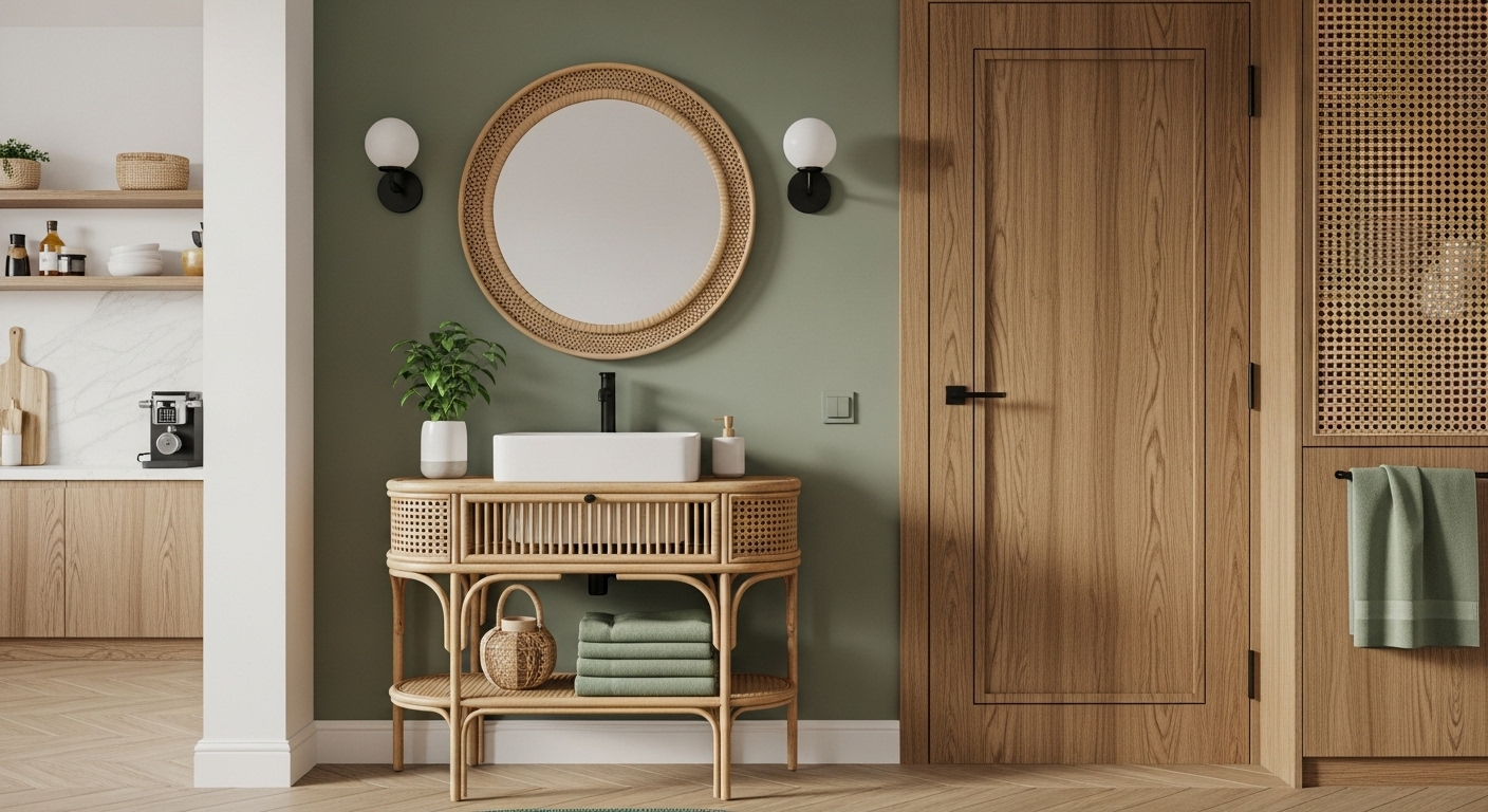 Wood Tones and Green: Organic and Natural