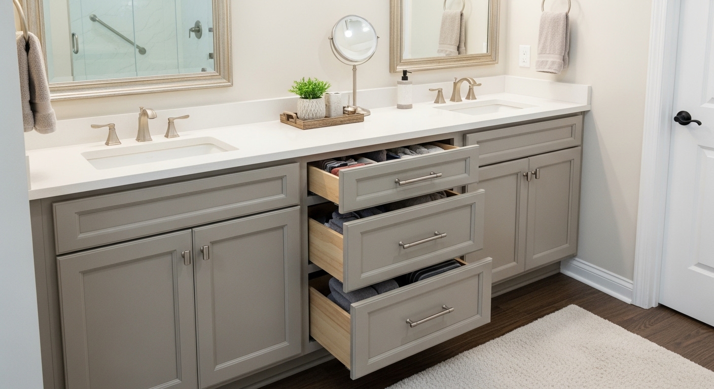 Dual Vanities with Custom Storage