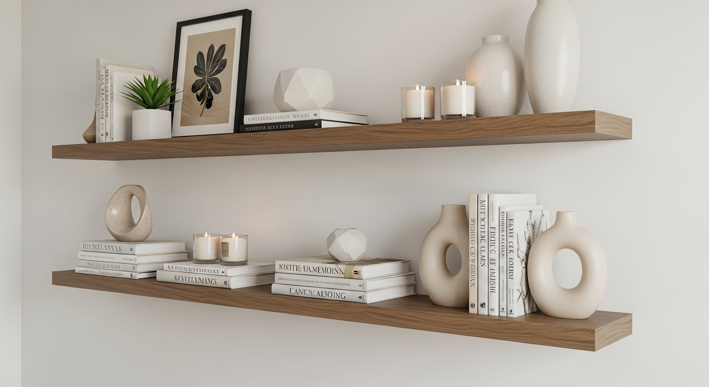 Floating Shelves with Personality