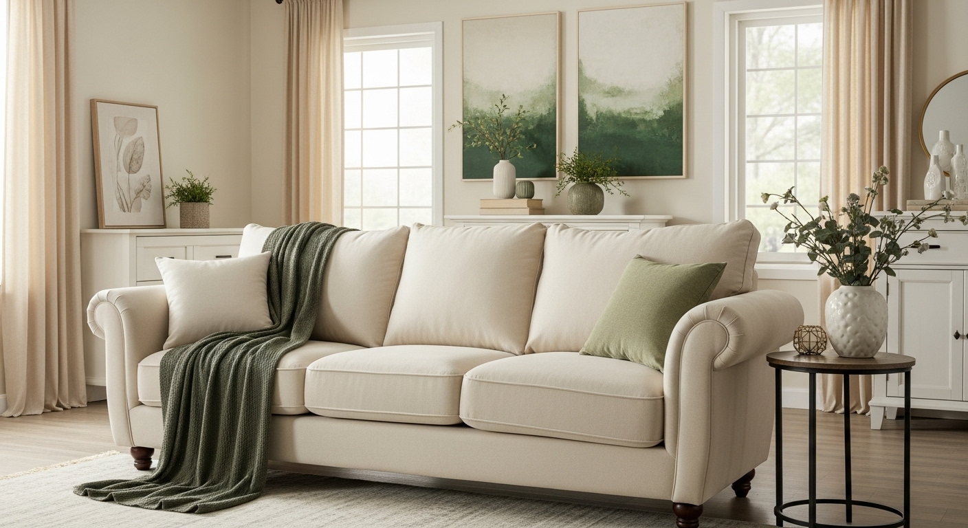 Cream and Green: Soft and Sophisticated