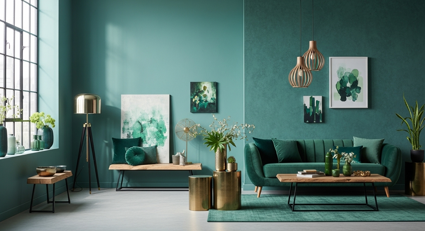 Teal and Green: Rich and Layered