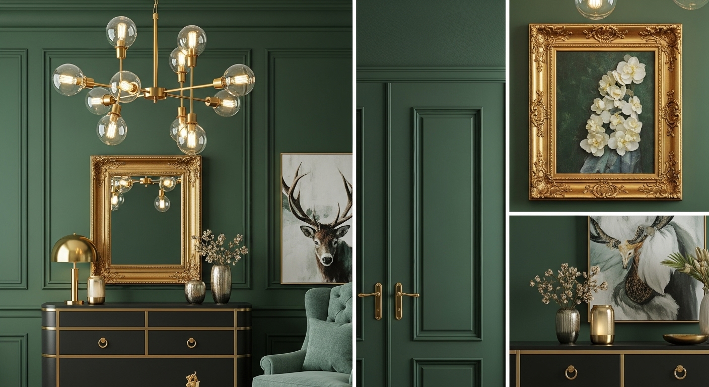 Gold and Green: Luxe and Glamorous