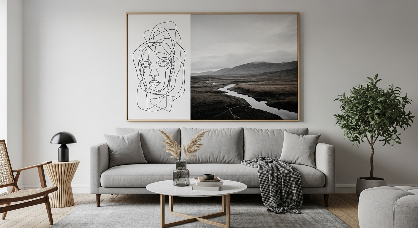 Oversized Art Pieces for a Bold Focal Point