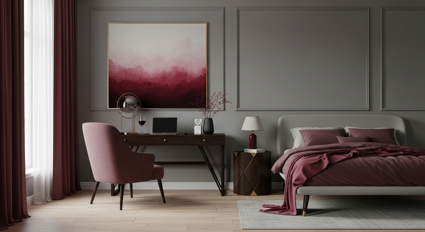Wine or Burgundy – Rich and Cozy