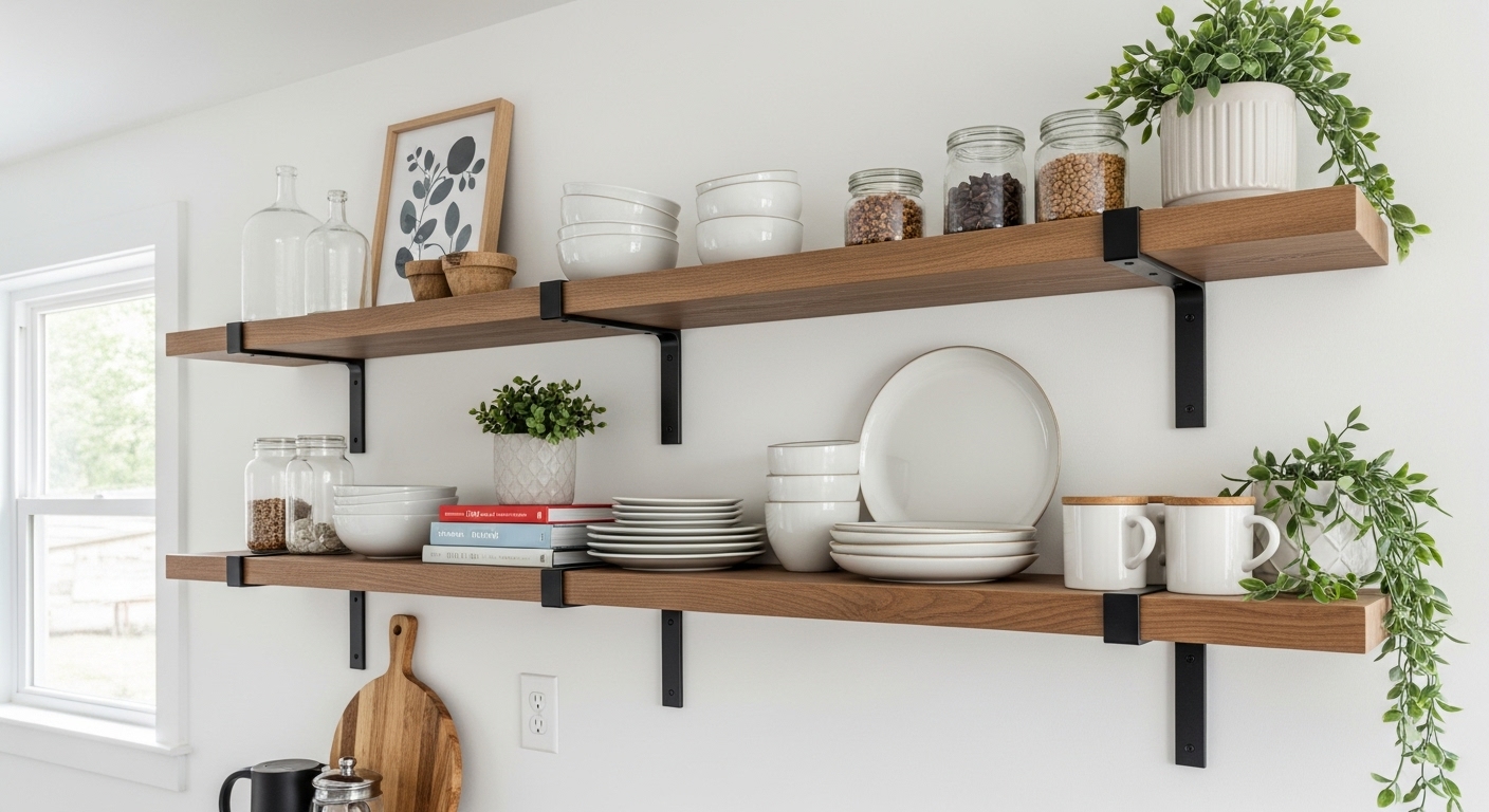 Open Shelving for Style and Function