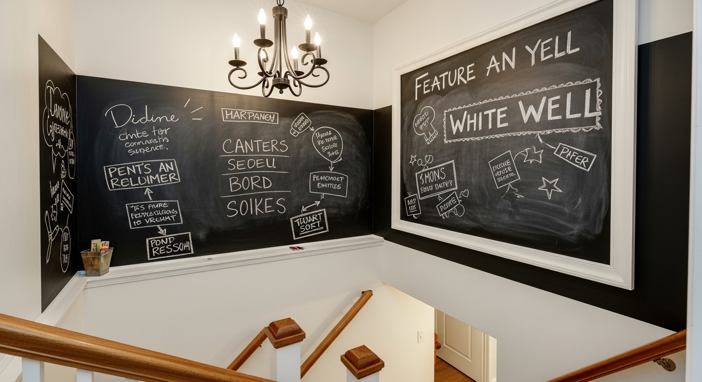 Feature a Chalkboard or Whiteboard Wall