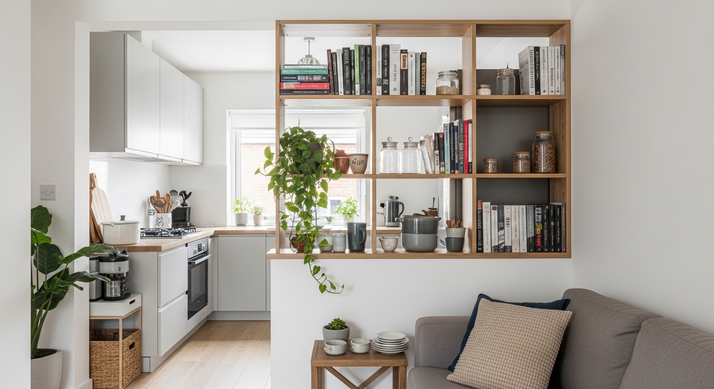 Bookshelf Room Dividers