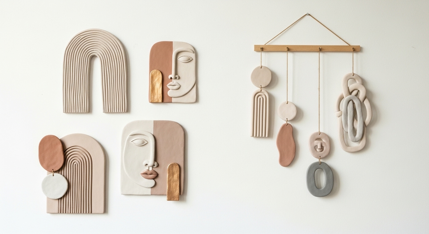 Clay or Air-Dry Wall Sculptures