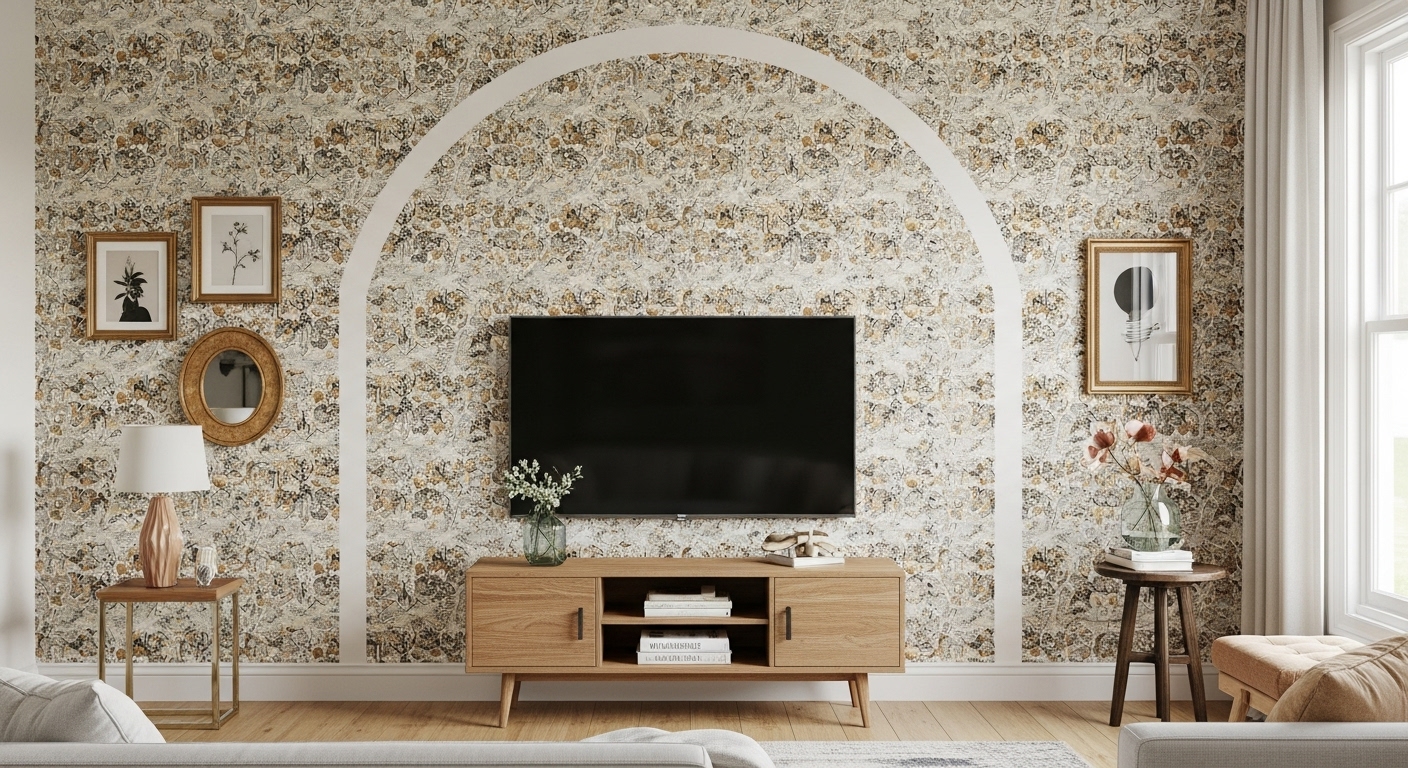 Accent Wallpaper or Painted Arch