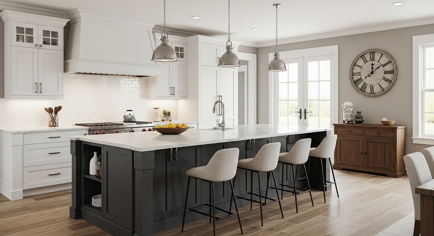 Kitchen Islands as Dividers