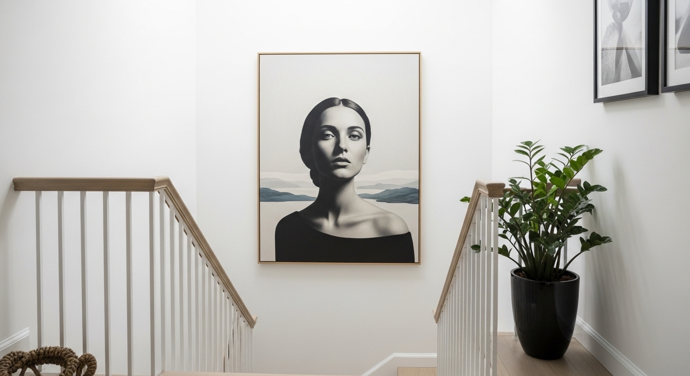 Hang an Oversized Statement Art Piece