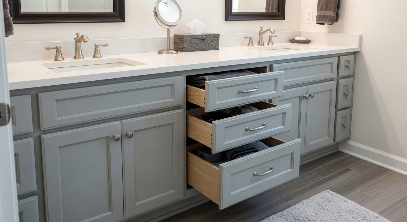Dual Vanities with Custom Storage