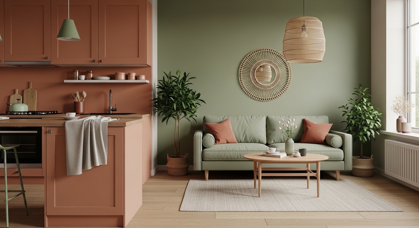 Terracotta and Green: Warm and Inviting