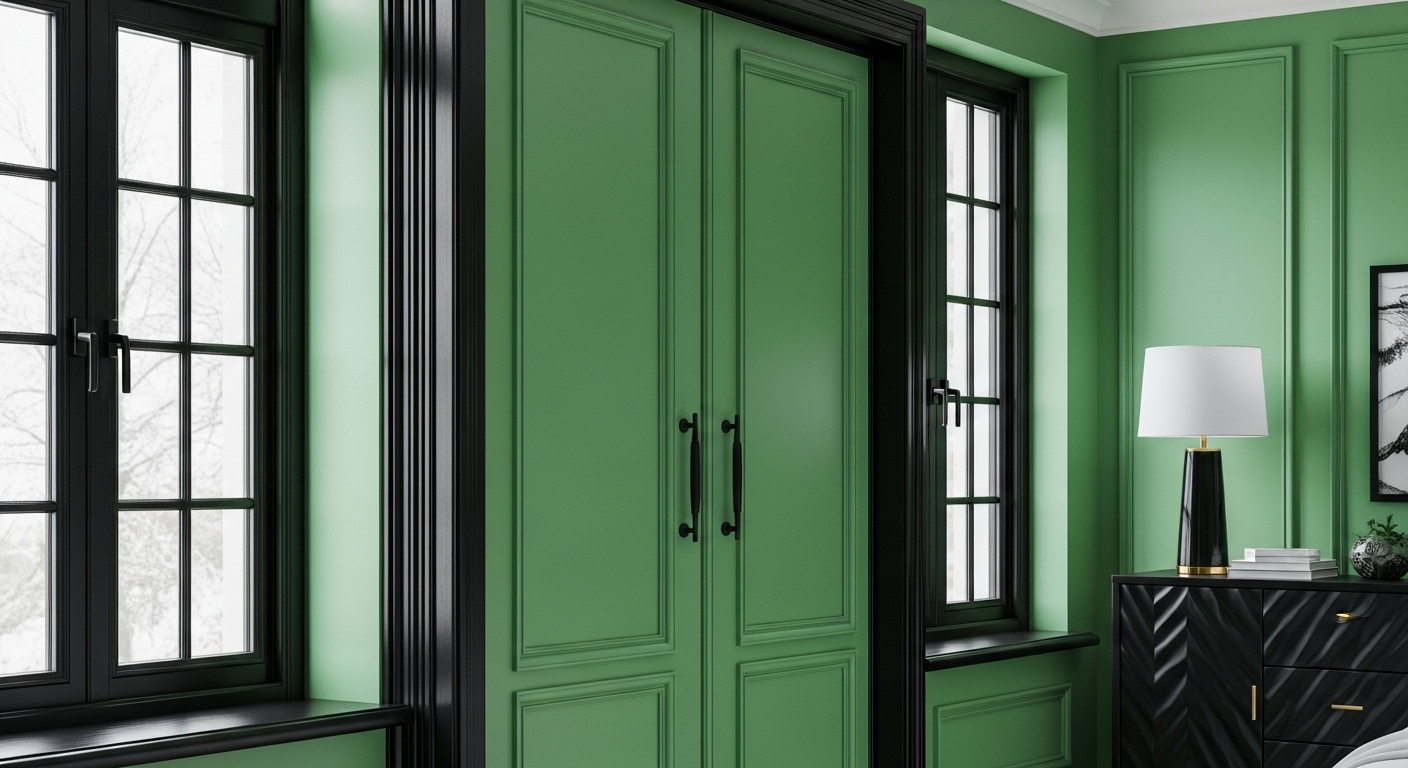 Black and Green: Edgy and Modern