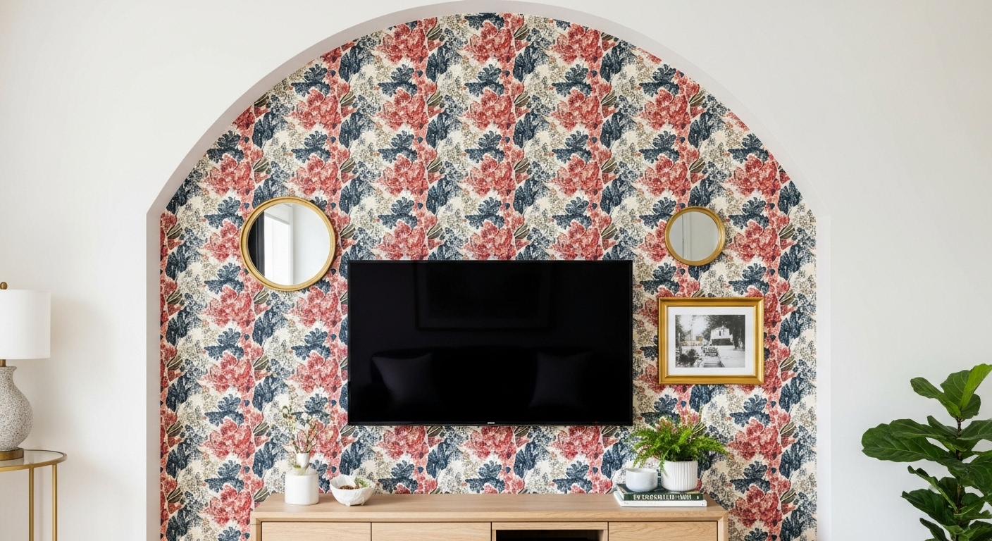 Accent Wallpaper or Painted Arch