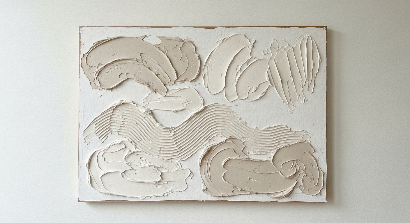 DIY Textured Wall Art with Plaster or Joint Compound