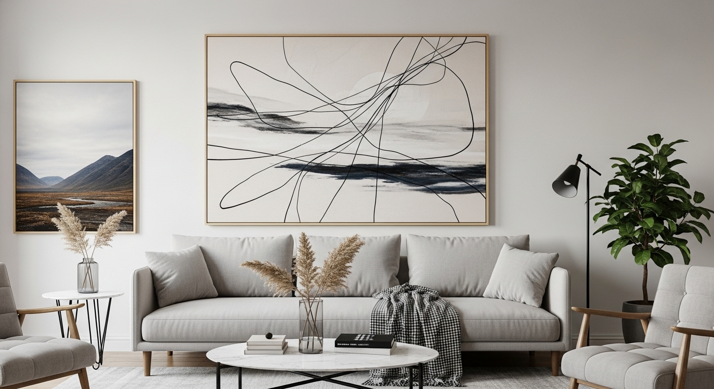Oversized Art Pieces for a Bold Focal Point