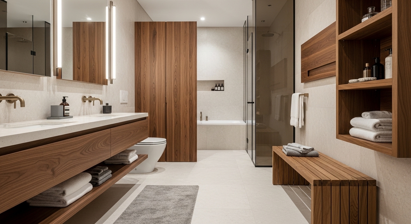 Wood Accents for Organic Warmth