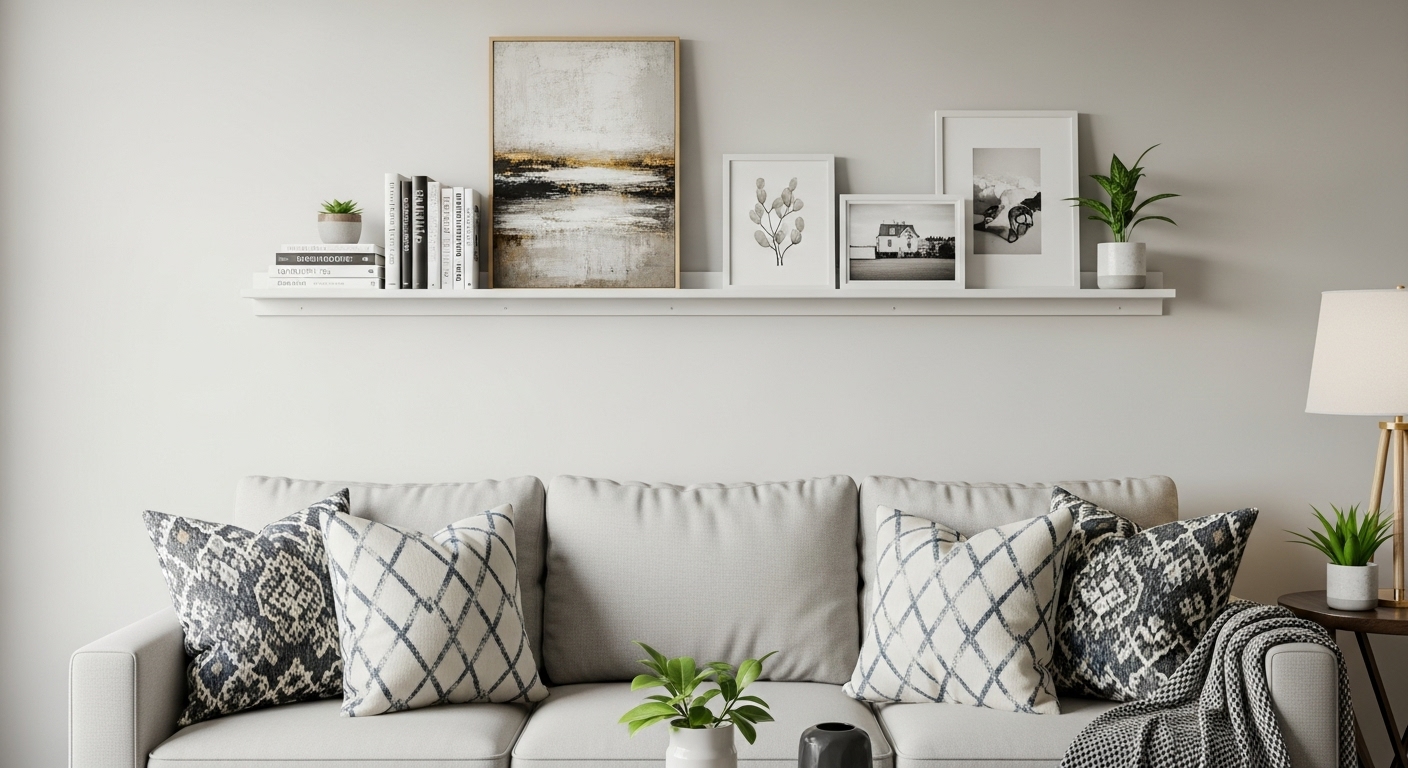 Picture Ledges for a Rotating Display