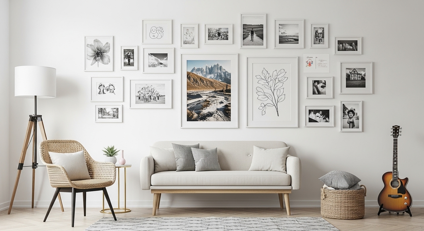 Gallery Walls with Mixed Media