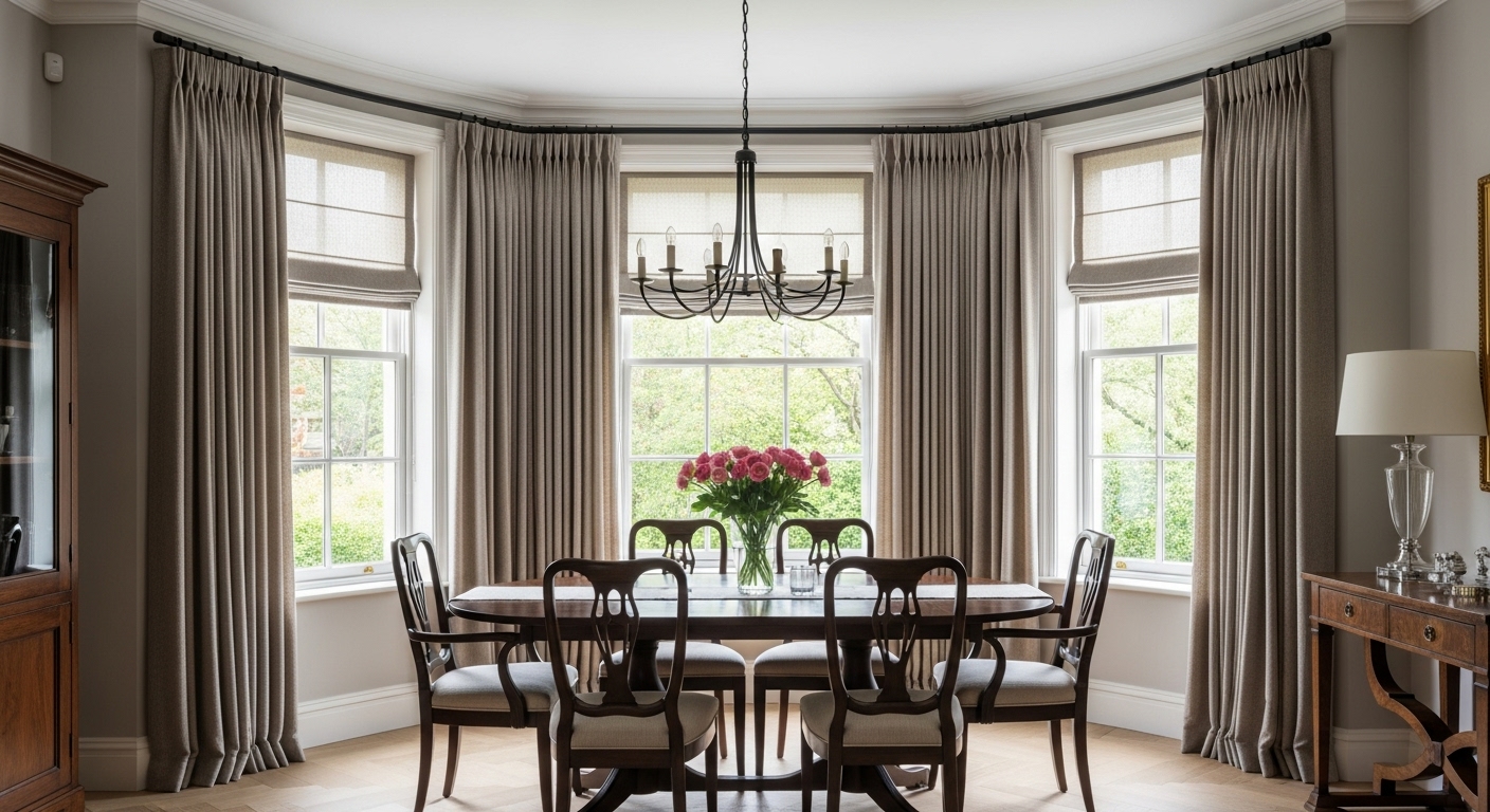 Add Floor-to-Ceiling Curtains for Drama and Warmth