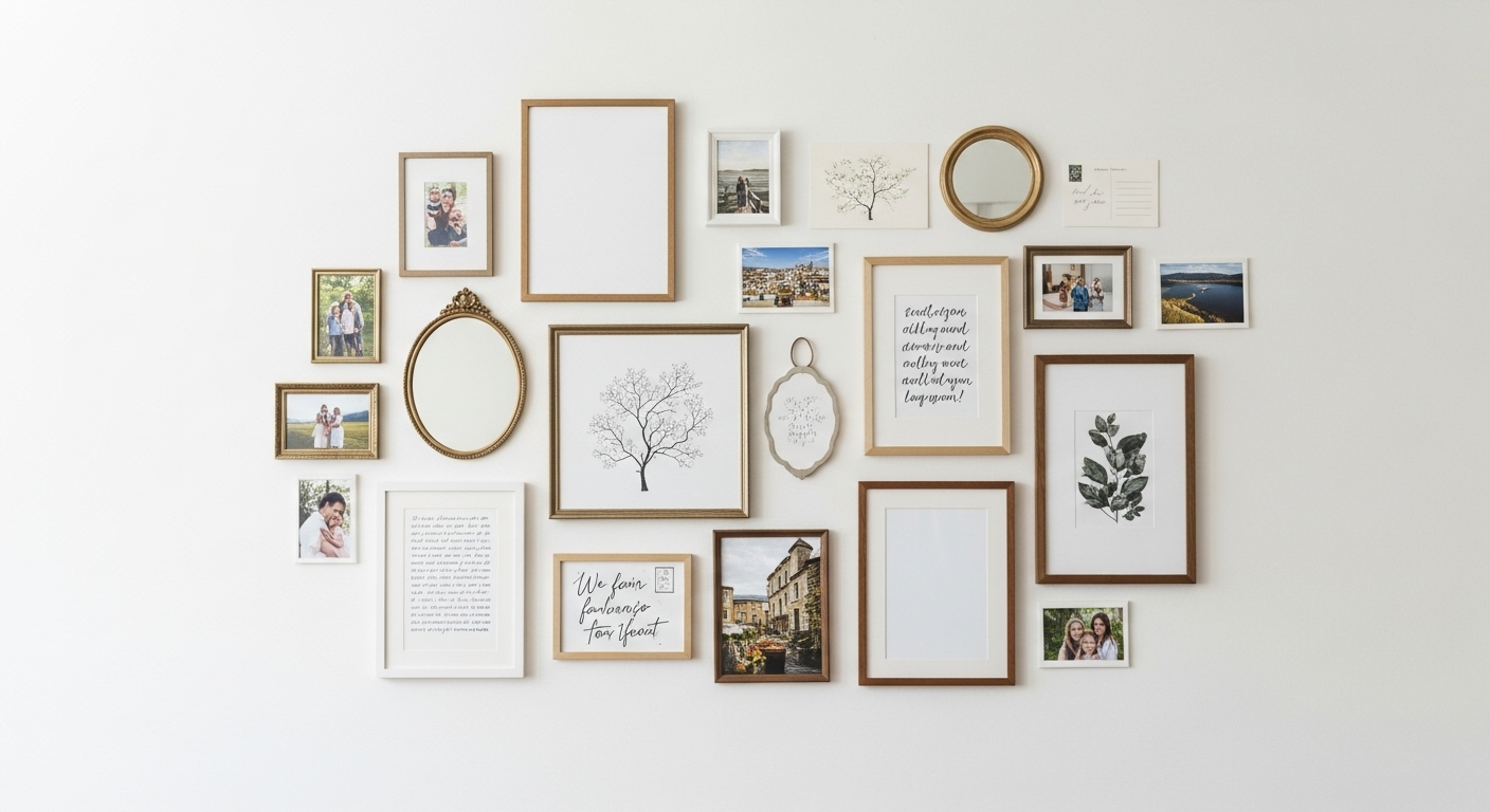 Create a Gallery Wall Using Existing Artwork or Photos