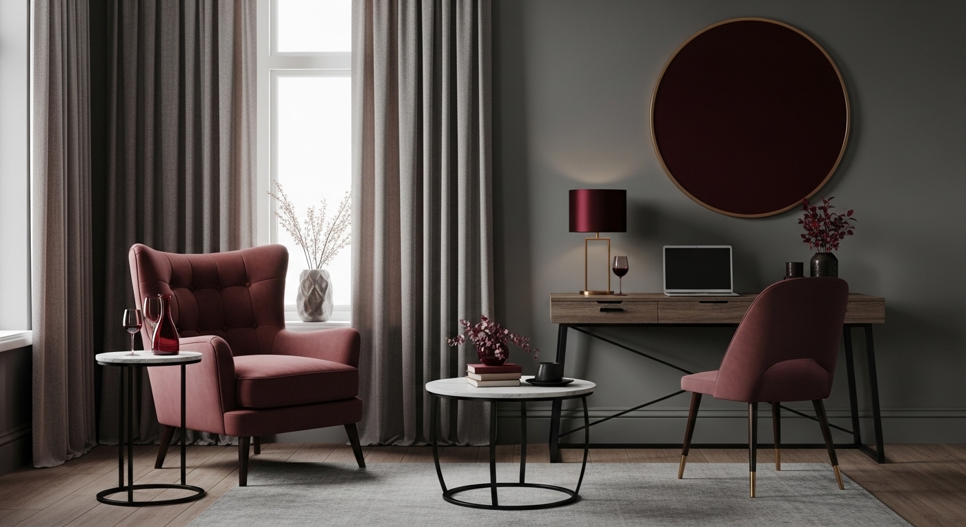Wine or Burgundy – Rich and Cozy