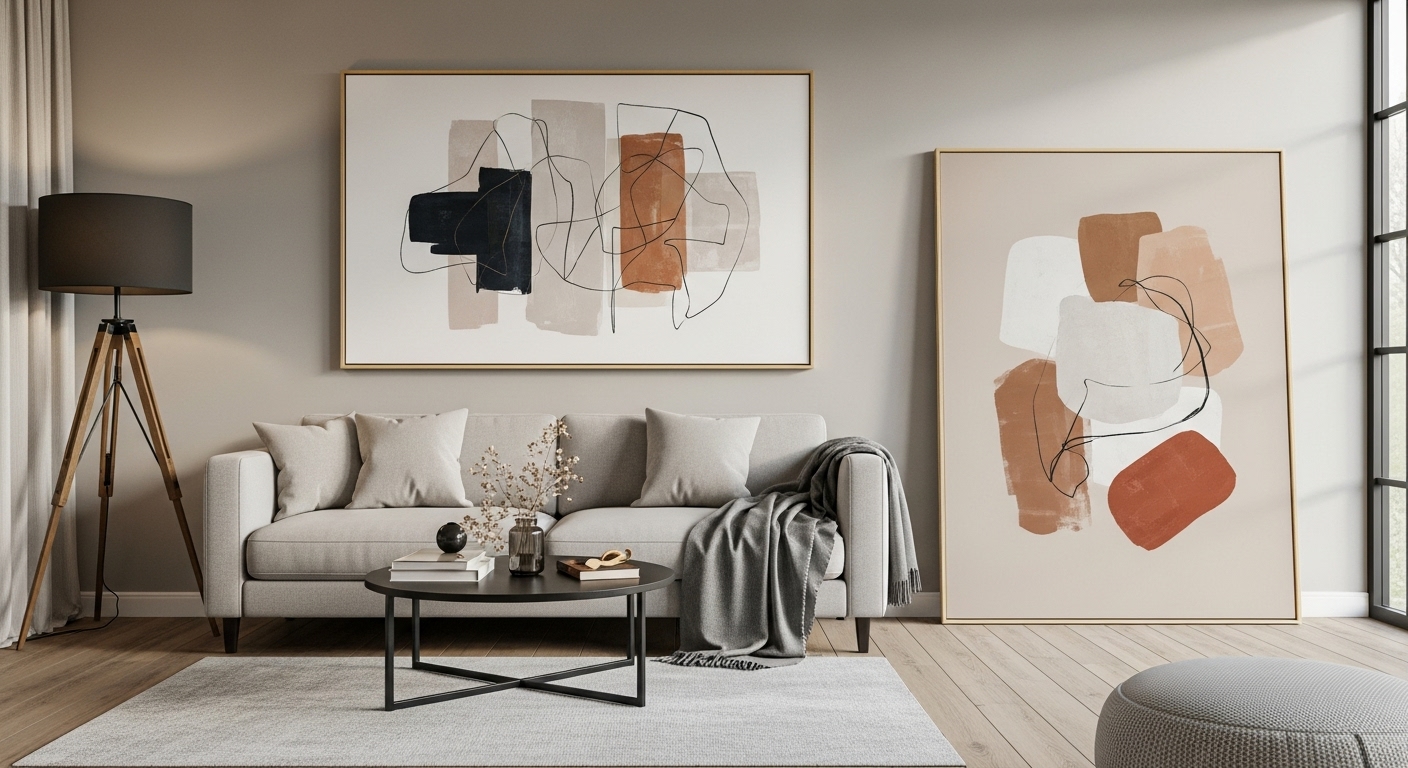 Oversized Canvas Art for a Luxe Statement