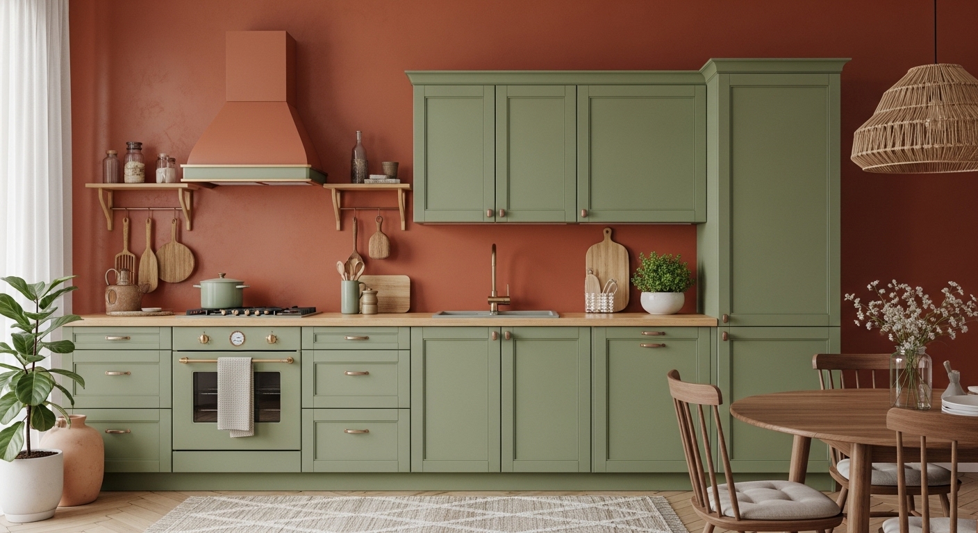 Terracotta and Green: Warm and Inviting