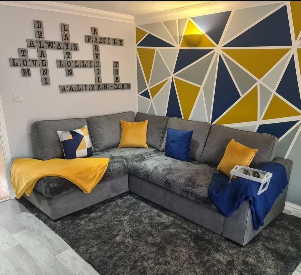Geometric Painted Wall
