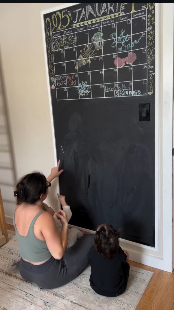Chalkboard Wall Section