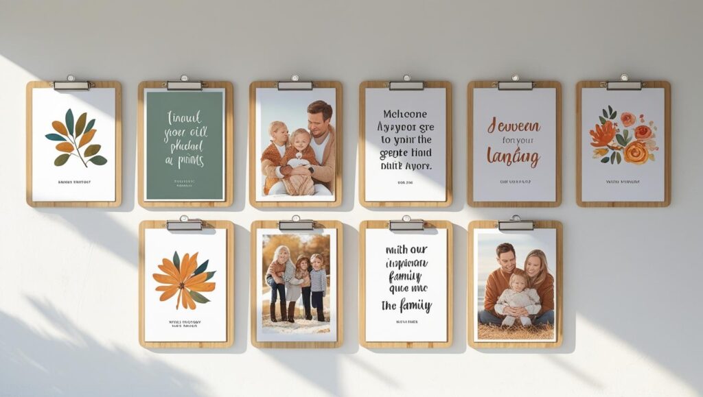 Hanging Clipboard Art Display