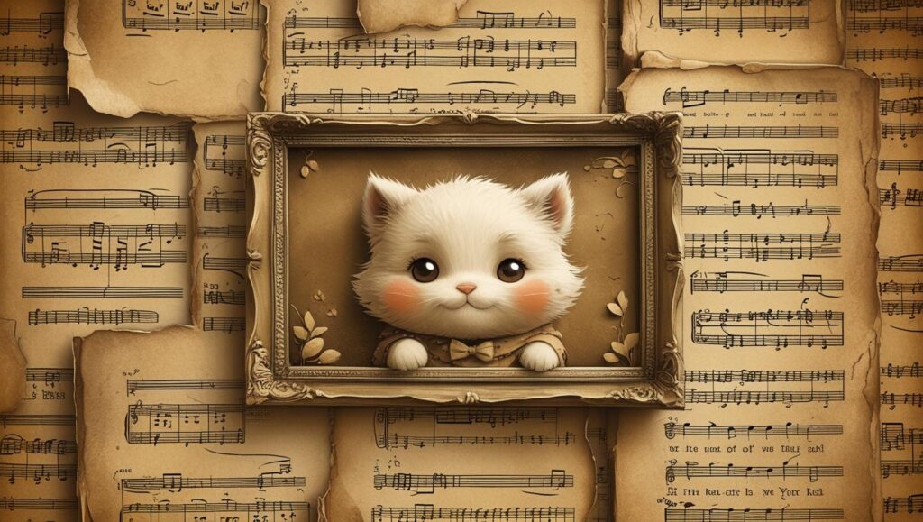 Book Page or Sheet Music Wall