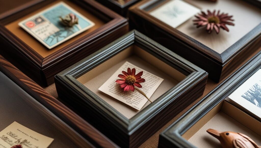 Shadow Boxes with Keepsakes