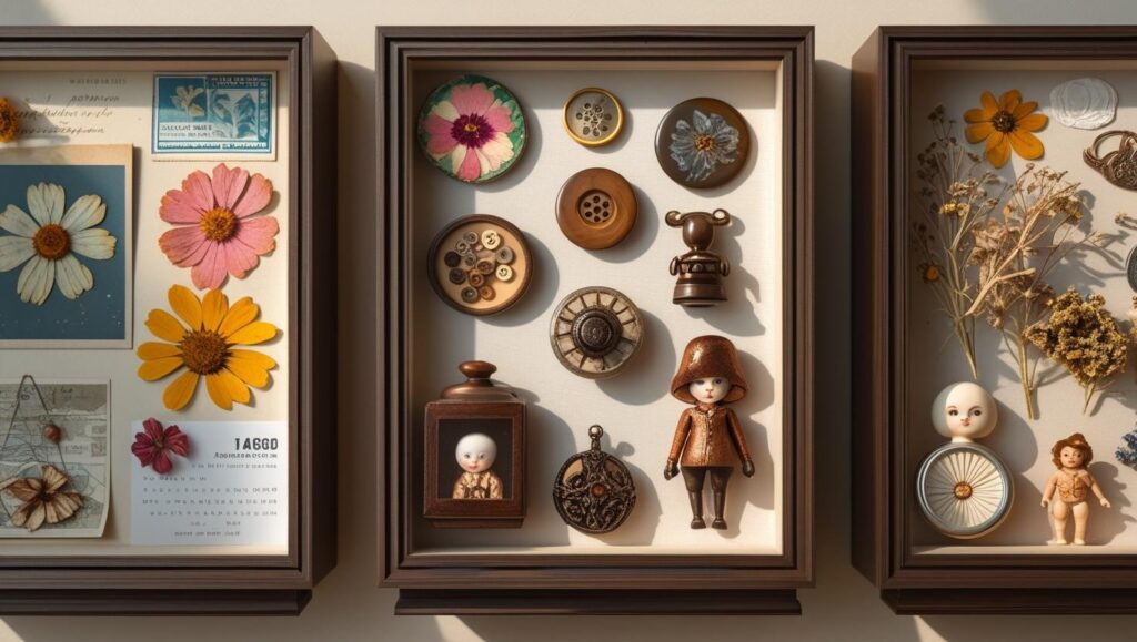 Shadow Boxes with Keepsakes