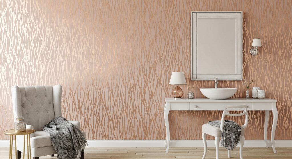 Metallic Wallpaper for a Touch of Luxury